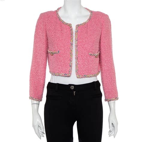 chanel cropped tweed jacket